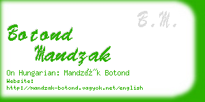 botond mandzak business card